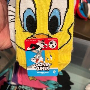 Looney Tunes No-Show Socks - 6pk variety